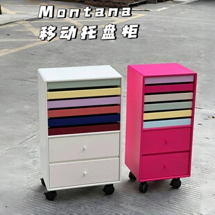 Montana 多巴胺网红首饰柜收纳盒储物柜带滑轮中古饰品收纳柜定制