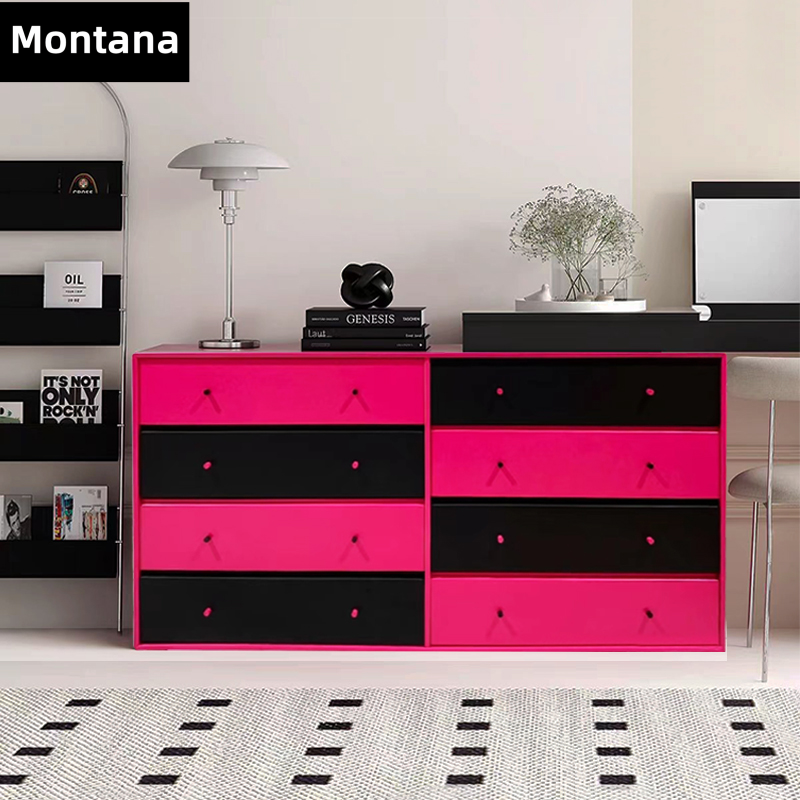 Montana 多巴胺斗柜网红八斗柜定制中古客厅卧室抽屉储物柜子家具