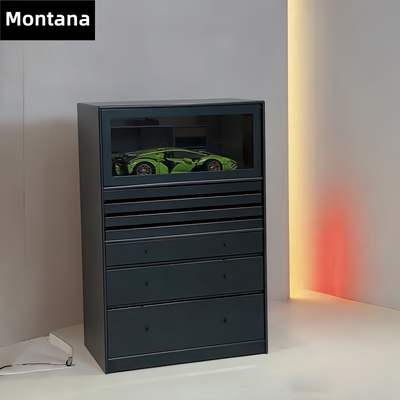 Montana 彩色柜首饰柜中古玻璃珠宝展示柜多巴胺斗柜储物柜子定制