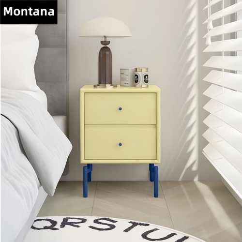 Montana 多巴胺床头柜现代简约儿童卧室收纳柜床边柜烤漆家具定制