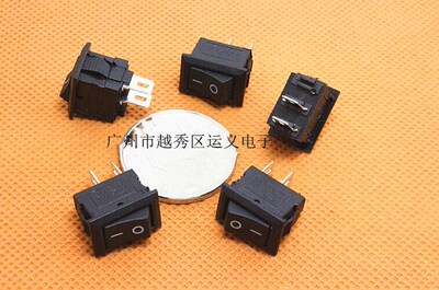 型船型开关KCD11-101,2脚2档 10*15MM 117S超小型船型开关铜脚