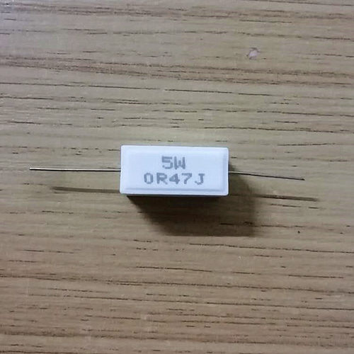 全新分频器水泥电阻卧式5w 47R瓷壳电阻器误差小表面光滑热卖促