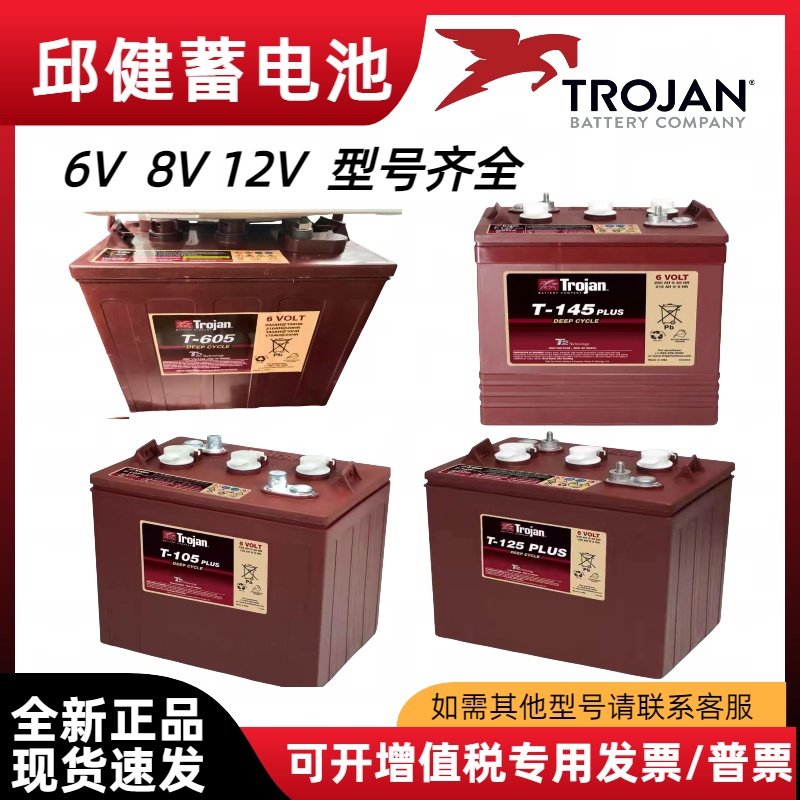 邱健蓄电池T-875 6V210 225 240 260ah高尔夫球车洗地机升降机