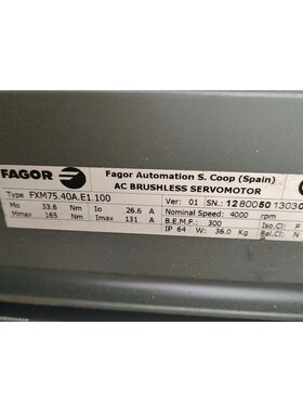 fagor法格电机fxm75.40a.e1.100功能包好 议价