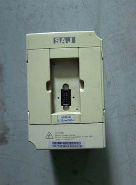 SAJ变频器8000 VR75M3 成色好0.75KW 三相 议价