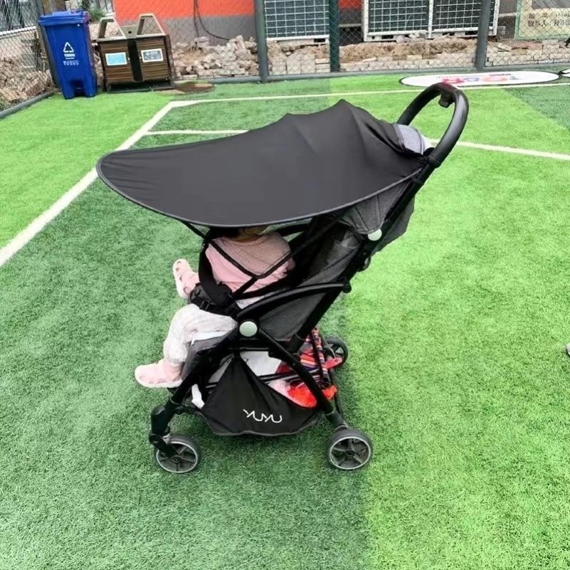婴儿推车遮阳棚遛娃神器遮阳蓬宝宝遮阳伞防晒罩口袋推车配件通用