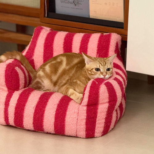 猫窝沙发冬天加厚保暖安全感睡窝可拆洗猫床垫子宠物通用2025新款
