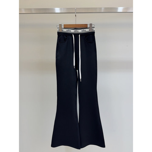 修身显腿长高弹磨毛保暖喇叭芭比瑜伽运动休闲裤【裤长102】- 805