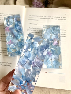【绣球花枝】滴胶真花手工摆件节日礼物教师节情人节送10×4×2cn