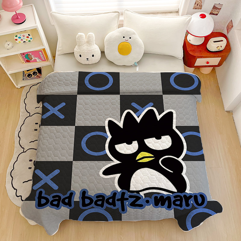 卡通酷企鹅牛奶绒毛毯可爱动物女生寝室小毛毯居家办公室午休毯