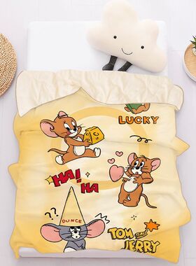 卡通猫和老鼠夏凉被杰瑞汤姆猫鼠夏季学生宿舍空调被单双人薄被子