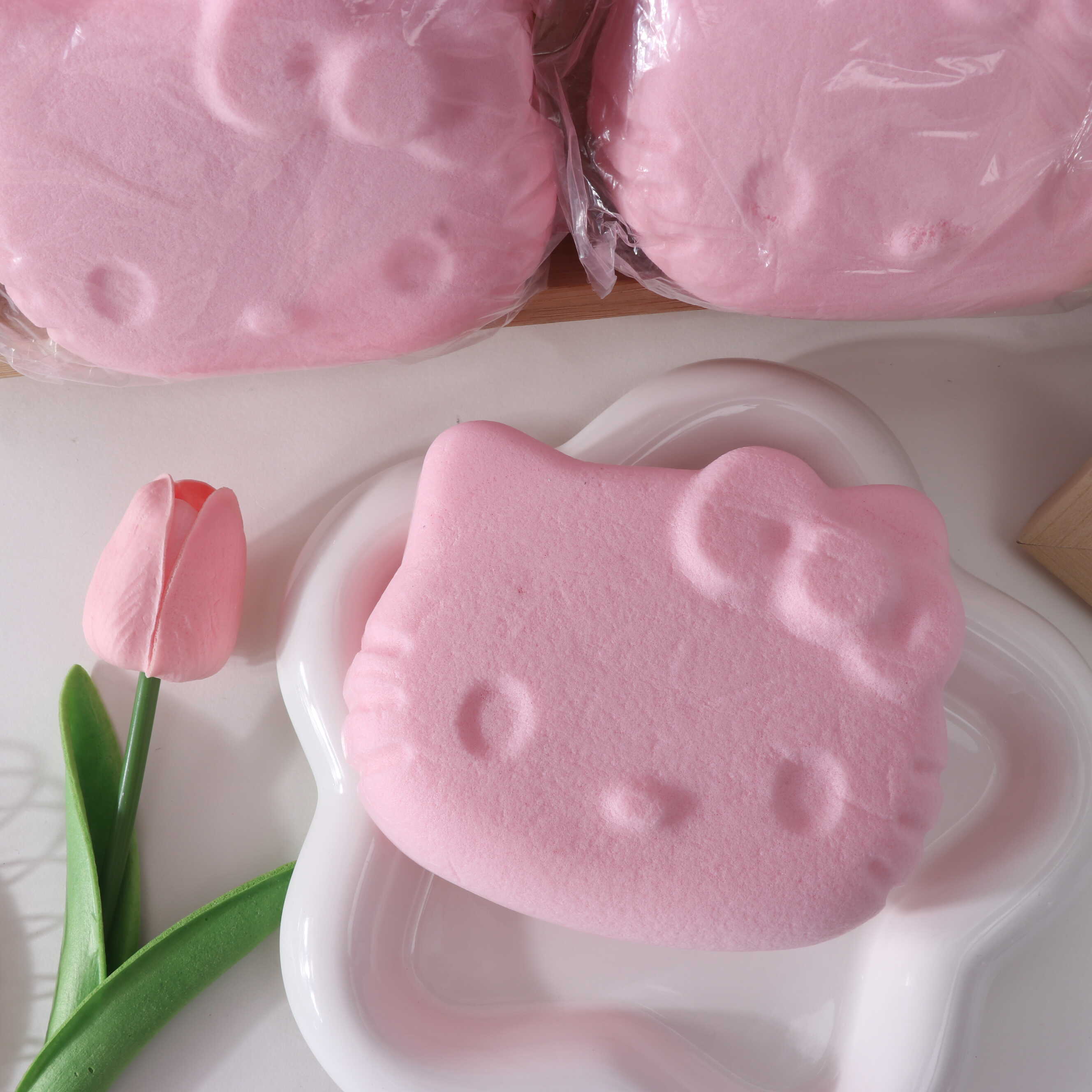 新款高颜值慢回弹捏捏乐国产Kitty粘手指超软解压小玩具放松神器