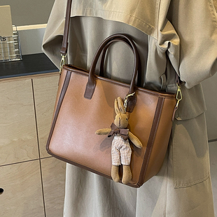 复古时尚 秋冬上班通勤托特包高级感单肩包 手提公文包包女2025新款