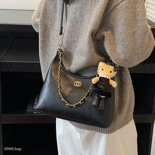 高级感复古链条腋下包包2025新款 潮单秋冬肩斜跨包 女百搭气质时尚