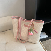 大包包女春夏2025新款 时尚 单肩包大学生百搭通勤托特手提大容量包