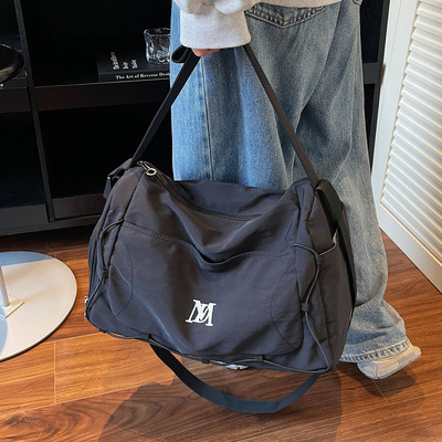 短途旅行包女轻便防水大容量手提斜挎包可挂行李箱干湿分离健身包