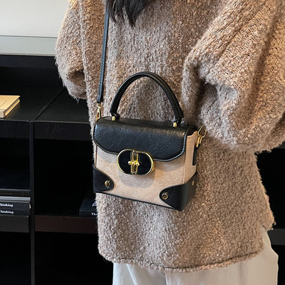 高级感洋气小包包女包2025新款小众斜挎盒子包时尚百搭单间小方包