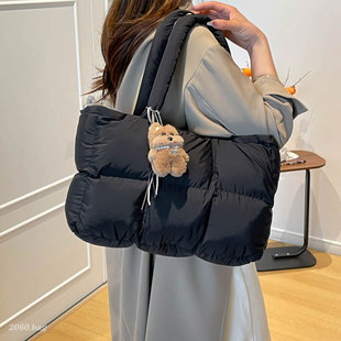 精致简约单肩手提包包气质韩版 大容量百搭时尚 洋气 女式 2025冬季