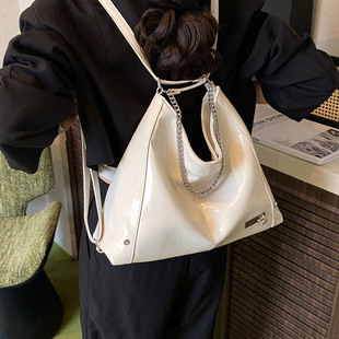潮双肩包 2025新款 多功能托特包女式 通勤单肩包百搭高级感夏季 时尚