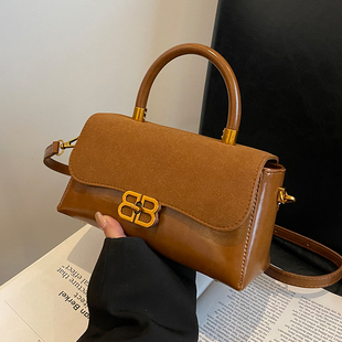 小众复古简约单肩包高级感潮流斜挎包 新款 时尚 手拎包包女2025冬季