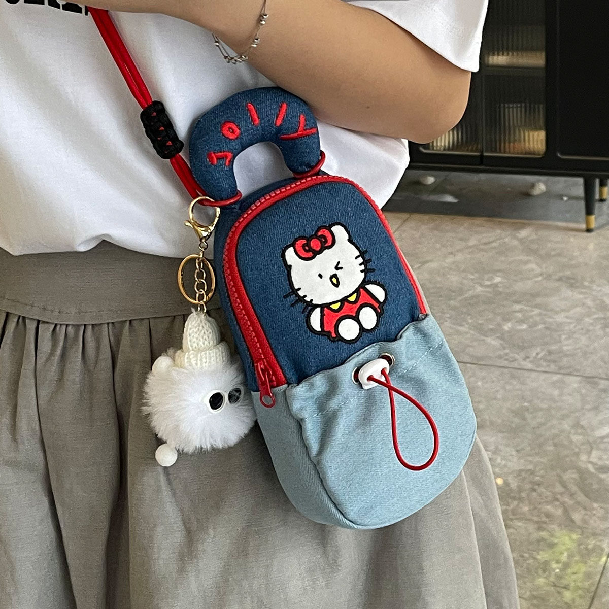 可爱2026新款女式手机包时尚百搭单肩斜挎包休闲简约高级感手提包