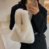 春夏小包包女2025新款 潮时尚 小众ins毛绒绒手拎包百搭手提毛毛包
