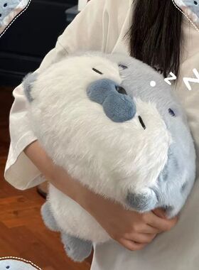 可爱海豹玩偶抱枕床上睡觉大号毛绒玩具海獭娃娃公仔生日礼物女生