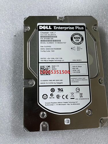 Dell 600G 15K SAS 3.5 002R3X E