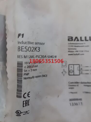 BALLUFF巴鲁夫 BES02K3 BES M12ML-P