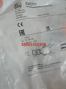 ifm易福门 传感器IGR203 接近开关