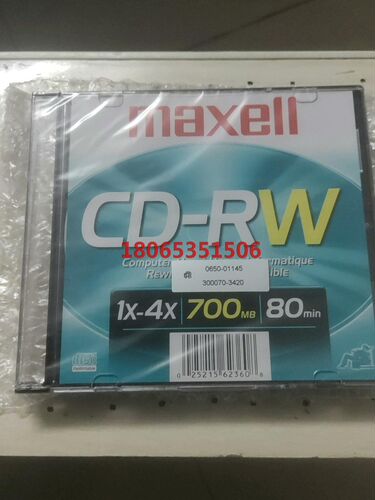 maxell万盛CD -RW  1x-4x 700MB  8