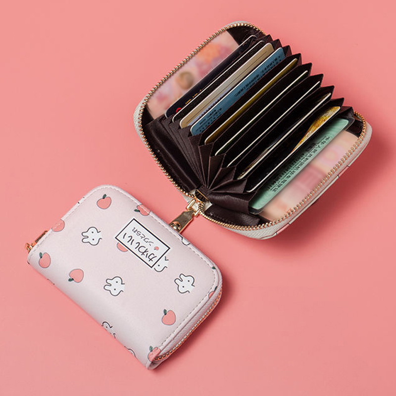 可爱卡通卡包女式防盗刷多卡位驾驶证皮套男防消磁卡套小巧零钱包