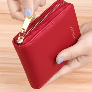 2023新款钱包女士小巧ins学生零钱包简约迷你可爱短款卡包一体包