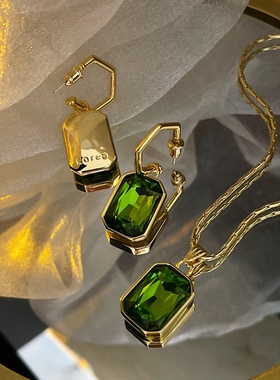 复古耳坠重工水晶水晶