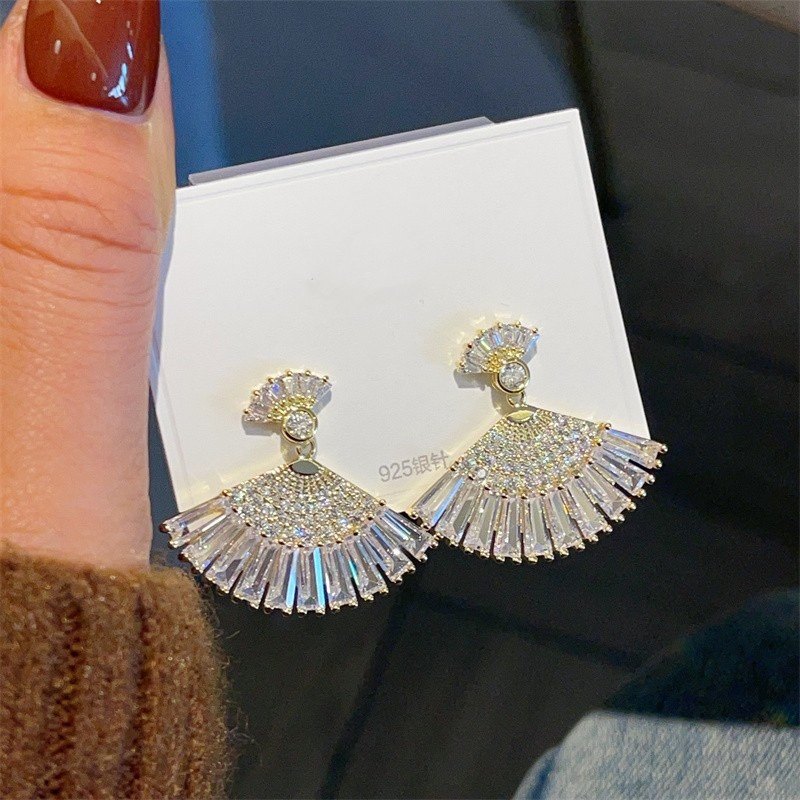 s925银针微镶锆石前后戴花朵珍珠耳环法式轻奢高级感贝珠耳饰品,饰品/流行首饰/时尚饰品新,耳环,淘宝优惠券,粉丝福利购,淘宝优惠卷