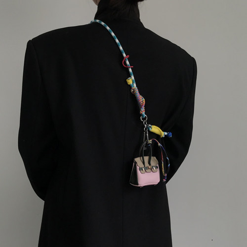 三环路撞色皮质耳机包