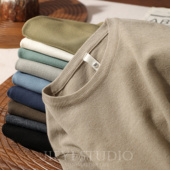 JIEYI 圆领套头毛衣 男单穿内搭打底衫 抗起球包芯纱保暖冬季 针织衫