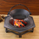 木炭取暖炉户外农村老式铁盆桌碳火盆取暖烤火盆户外围炉煮茶烧烤