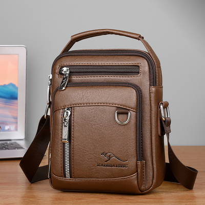 男士包包单肩包斜挎包商务休闲背包男款手提包小挎包挂包皮包潮