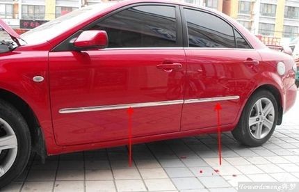 马自达6门边条装饰亮条
