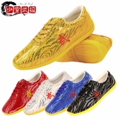 体考练功鞋 武术鞋 软牛筋底竞赛鞋 女牛皮运动鞋 男 男儿童训练太极鞋