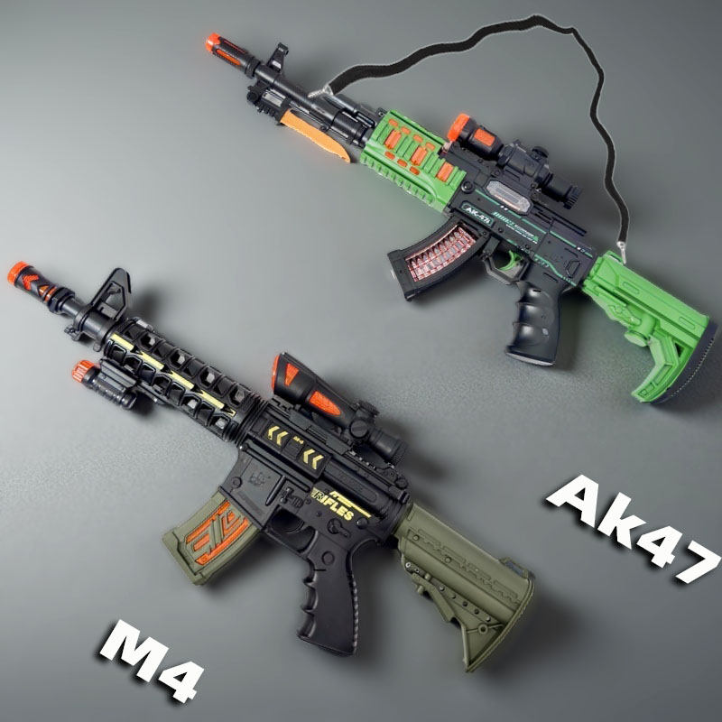 儿童电动声光玩具枪冲锋枪