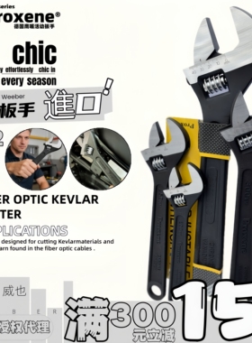 德国PROXENE鹰嘴进口活动扳手黑色铬钒钢PR-4 6 8 10 12 15 18寸