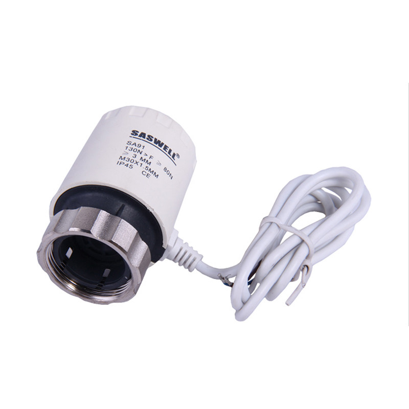 森威尔SA91电热执行器驱动器saswel地暖分水器电动阀常闭型电磁阀