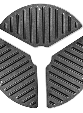 IronMaster R36圆形铸铁烧烤架替换配件 实心煎烤盘 正反双面两用