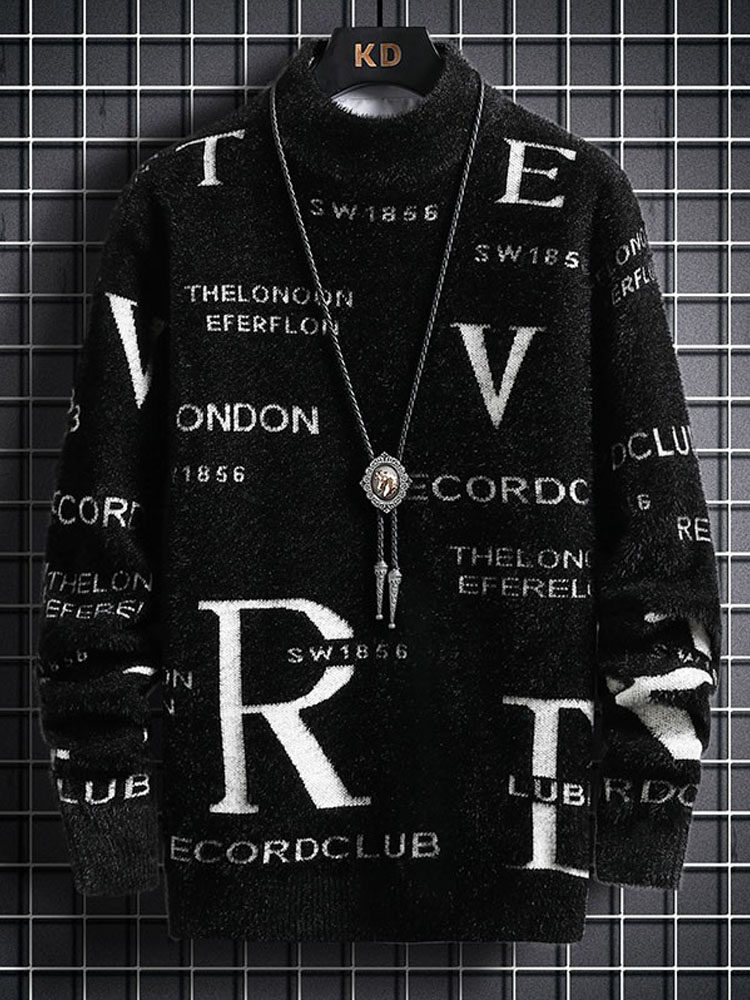 AUTUMN AND WINTER YOUTH SWEATERS MENS MINK BIG CHILDREN HIGH SCHOOL JUNIOR HIGH SCHOOL STUDENTS THICKENED TRENDY BRAND UNDERSHIRTS