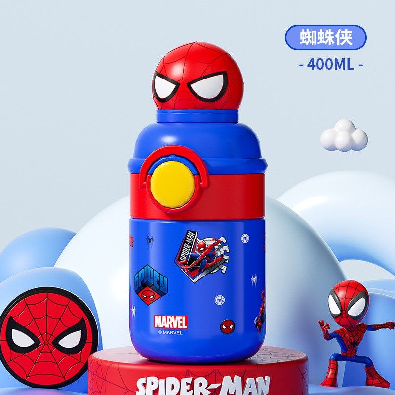 小学生蜘蛛侠保温杯316不锈钢