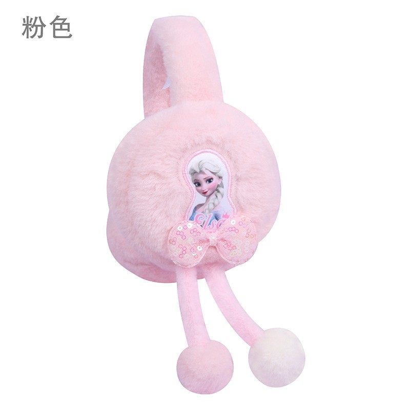 冰雪奇缘儿童耳罩秋冬季保暖可爱艾莎公主卡通折叠耳暖护耳耳套女