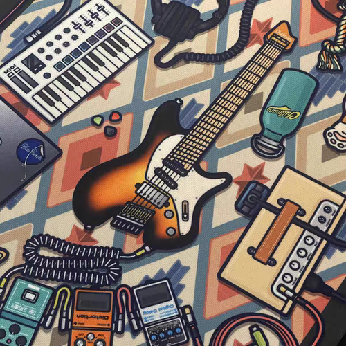 Chillman&blue pocket音乐地毯80*120CM