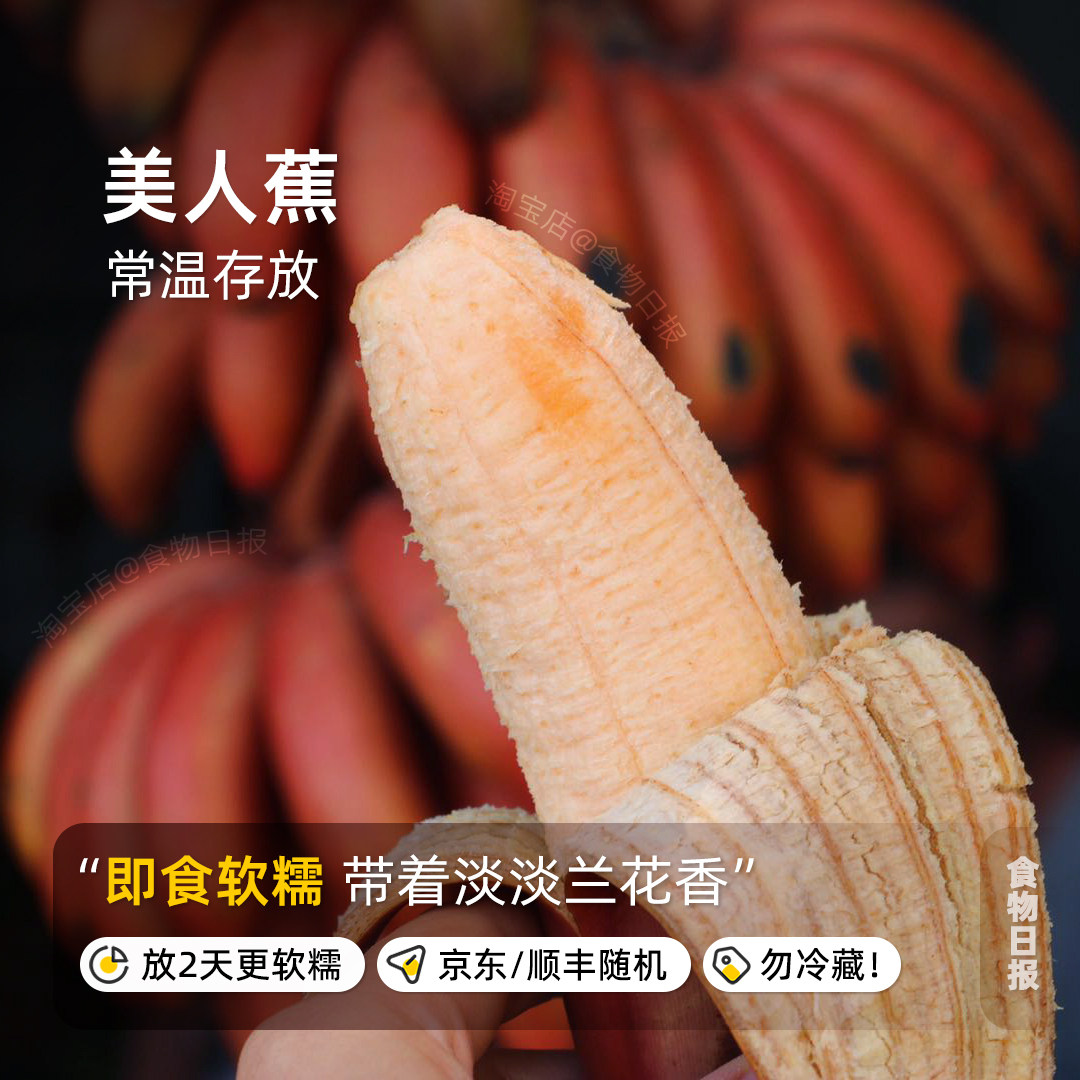 等下批！天宝美人蕉红香蕉福建漳州产地直发即食新鲜香蕉软糯丝滑